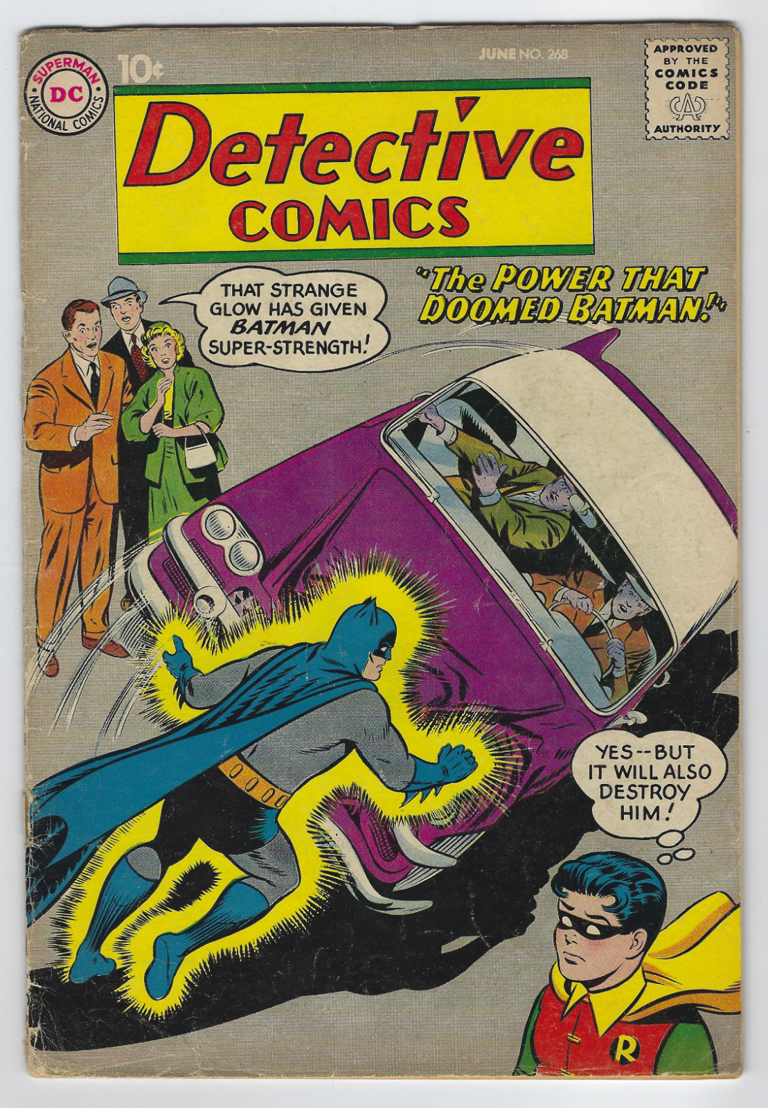 DETECTIVE COMICS #268 4.5 // CURT SWAN COVER ART DC COMICS 1959