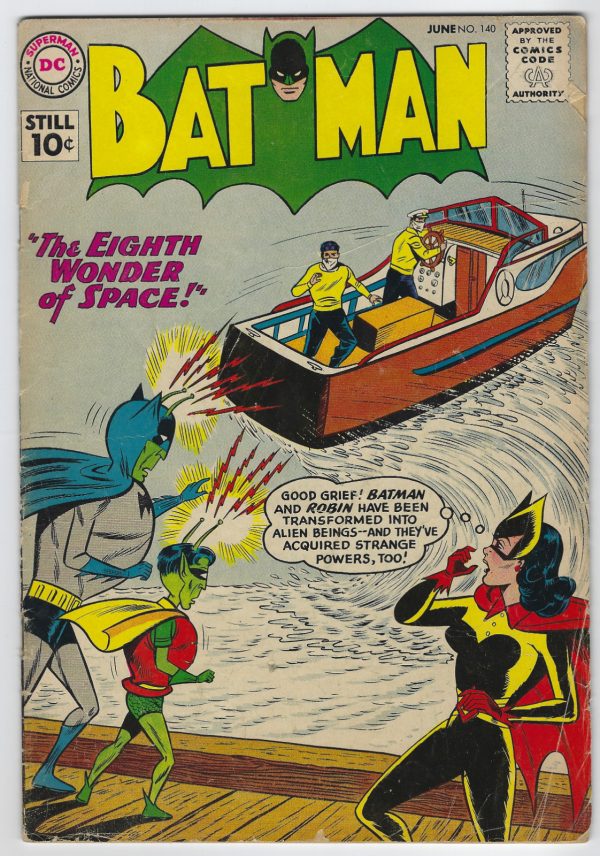 Batman #140 FN+- 6.0 Joker Batwoman and Superman Appearance! DC Comics 1961
