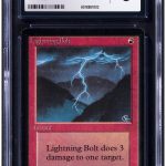1993 Magic: The Gathering - Limited Edition Beta Lightning Bolt CGC 8 NM-MINT