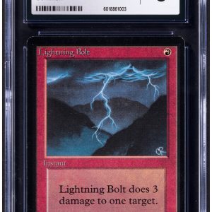 1993 Magic: The Gathering - Limited Edition Beta Lightning Bolt CGC 8 NM-MINT