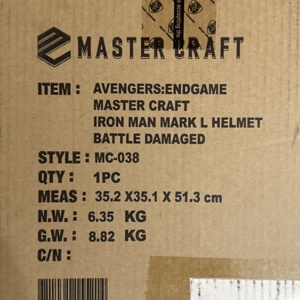BEAST KINGDOM Marvel Avengers Endgame Iron Man Mark-L Helmet Battle Damaged NEW