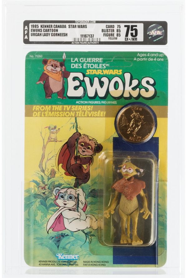 Star Wars Ewoks Cartoon Lady Gorneesh AFA Y-75 Kenner Canada, 1985 EX+/NM RARE!