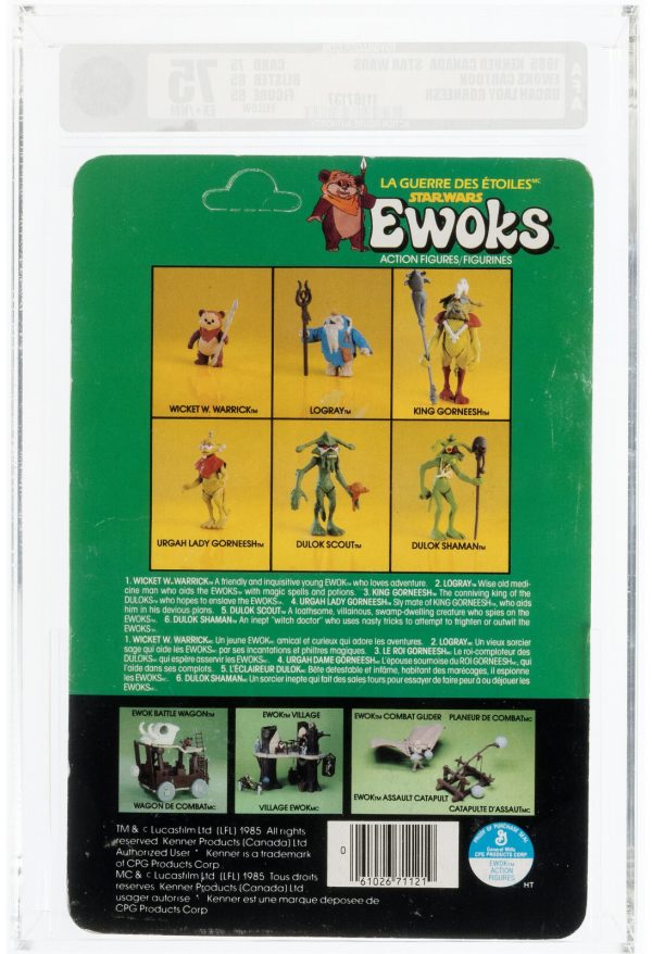 Star Wars Ewoks Cartoon Lady Gorneesh AFA Y-75 Kenner Canada, 1985 EX+/NM RARE!