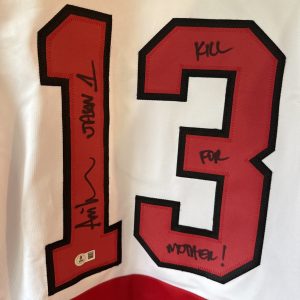 ARI LEHMAN SIGNED FRIDAY THE 13th jersey KILL FOR MOTHER BECKETT COA XXXL JASON
