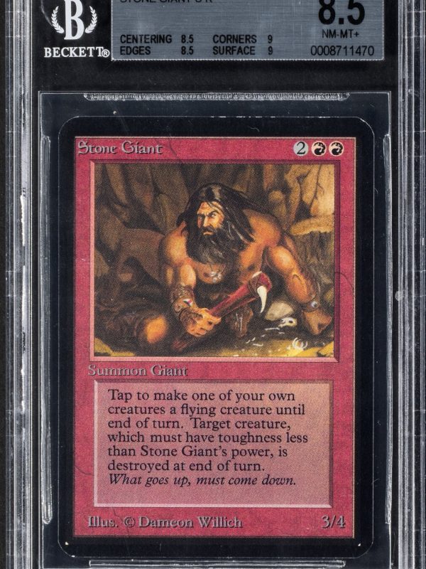 BGS 8.5 Alpha Stone Giant MTG Graded NM-MT+ Uncommon vintage 93/94