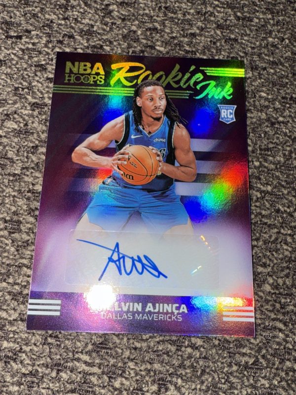 Melvin Ajinca Rookie Auto 2024-25 Hoops Rookie Ink #RI-MEL - Dallas Mavericks