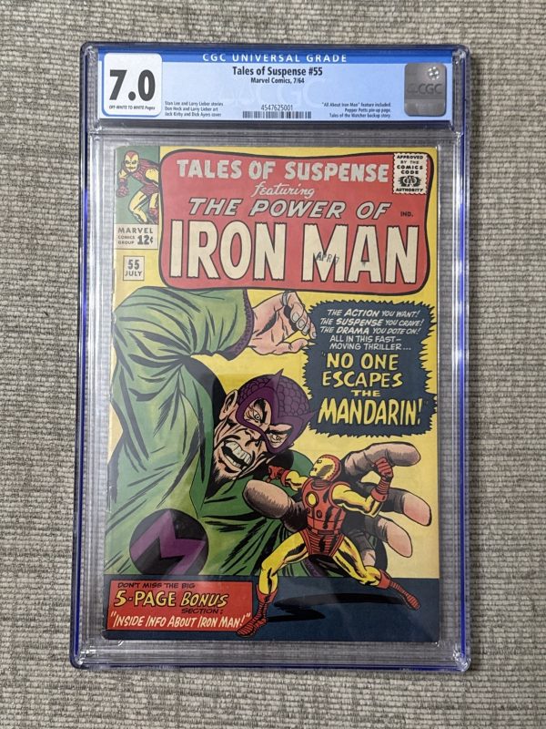 TALES OF SUSPENSE #55 The Power Of Iron Man CGC 7.0 3rd App The Mandarin
