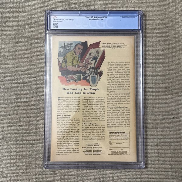 TALES OF SUSPENSE #55 The Power Of Iron Man CGC 7.0 3rd App The Mandarin