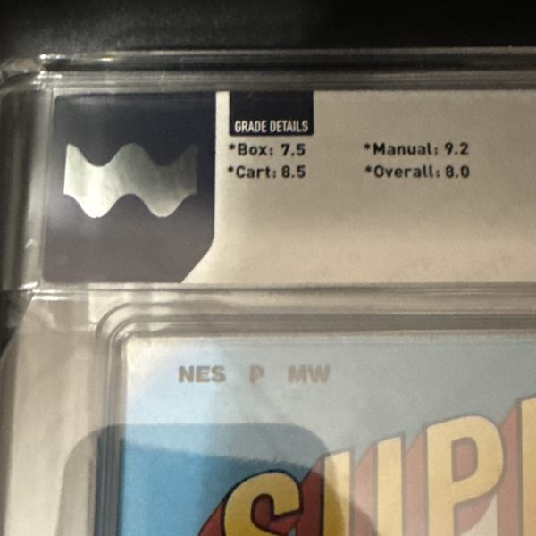 SUPER MARIO 2 WATA GRADED 8.0 Nintendo NES OVAL SOQ R NICE
