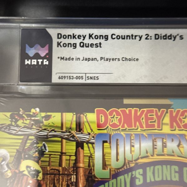 Super Nintendo SNES Donkey Kong Country 2: Diddy's Kong Quest (1995) WATA 9.2