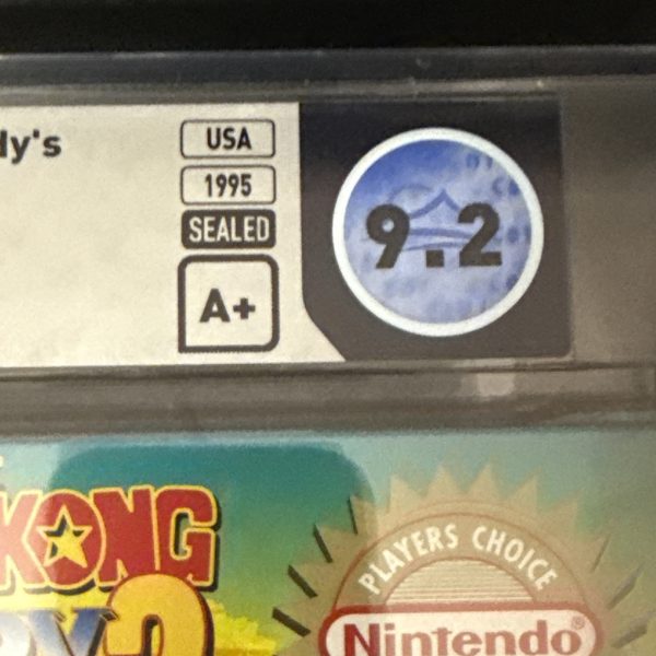 Super Nintendo SNES Donkey Kong Country 2: Diddy's Kong Quest (1995) WATA 9.2
