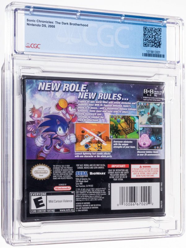 Sonic Chronicles: The Dark Brotherhood - CGC 9.8 A+ Sealed, DS Sega 2008