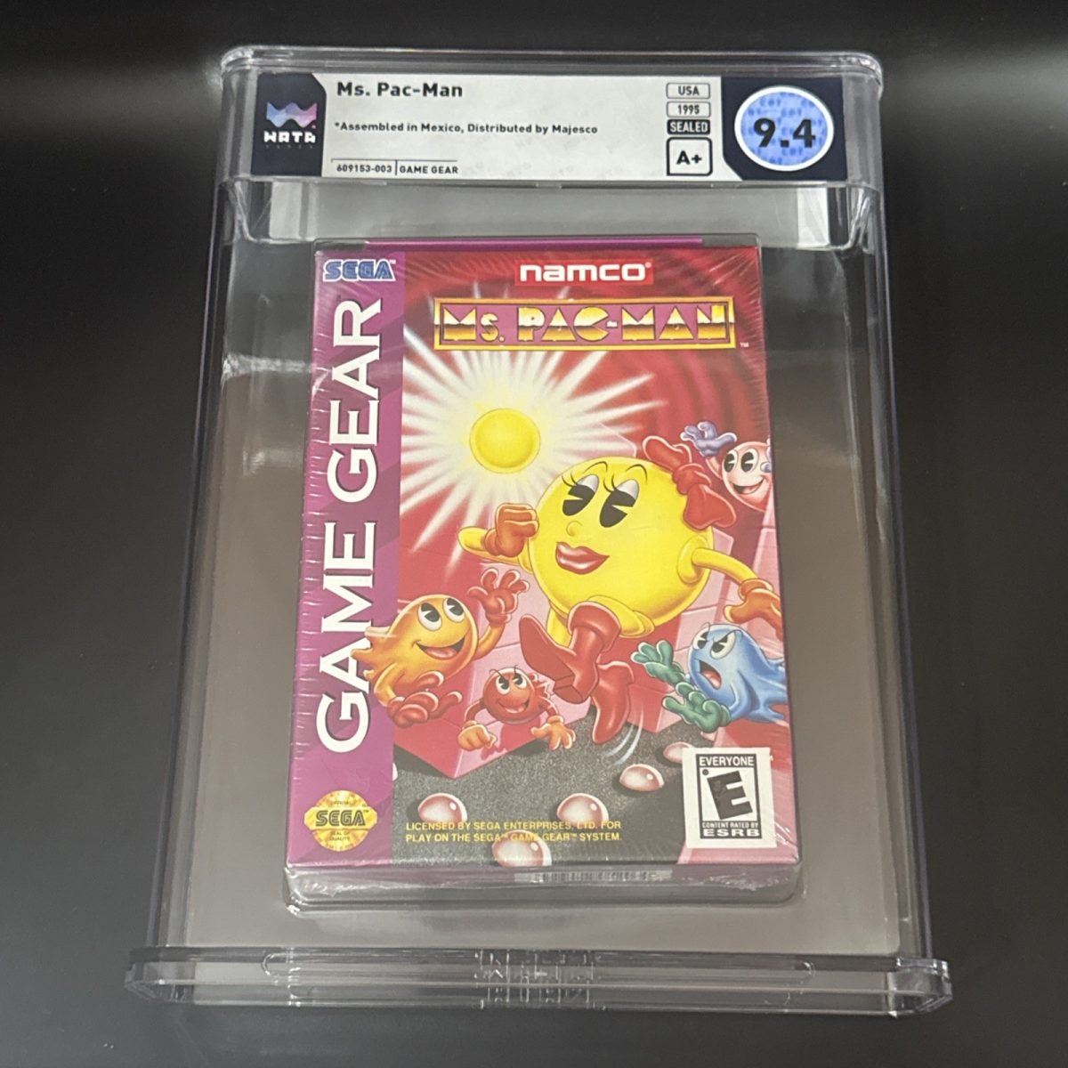 Ms Pac-man Sega Gamegear Graded WATA 9.4 A+ Sealed Brand New