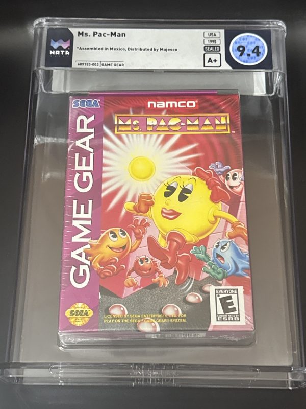 Ms Pac-man Sega Gamegear Graded WATA 9.4 A+ Sealed Brand New