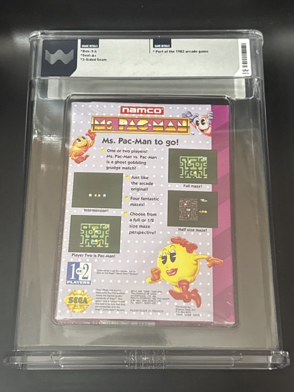 Ms Pac-man Sega Gamegear Graded WATA 9.4 A+ Sealed Brand New