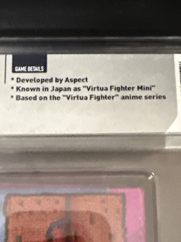 Virtua Fighter Animation (Sega Game Gear) WATA 9.0 A+ New Sealed Graded CGC VGA