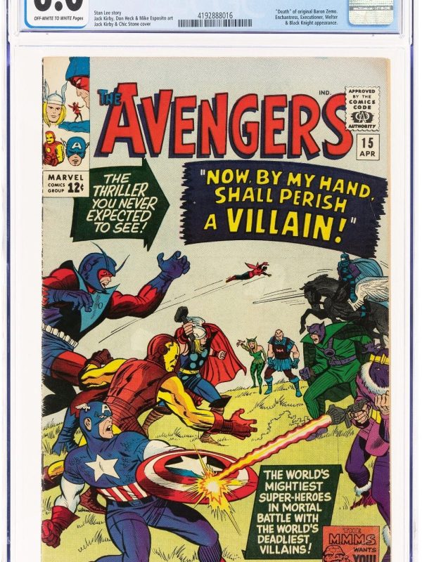 The Avengers #15 (Marvel, 1965) CGC FN 6.0 Off-white to white pages
