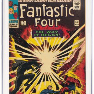 Fantastic Four 53 CGC 9.0 OW/W(1966 Marvel) 2nd App of Black Panther , 1st Klaw
