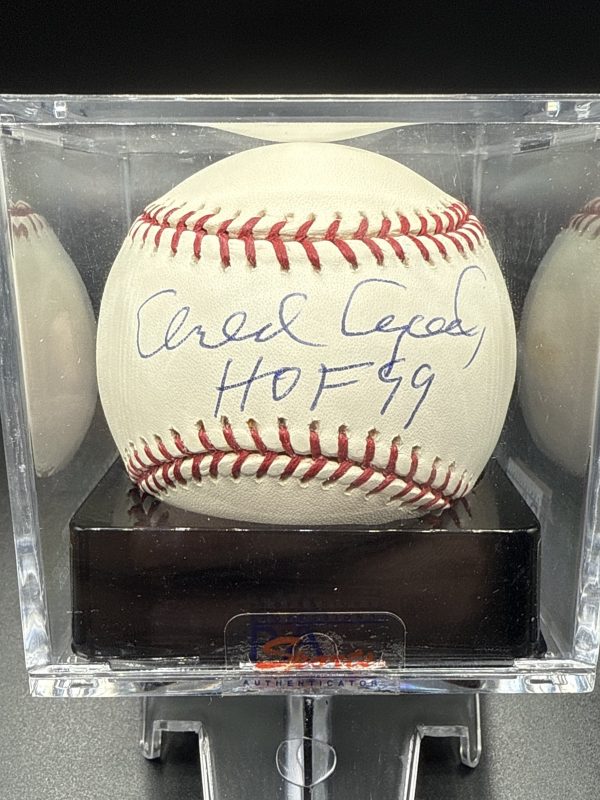 Orlando Cepeda Giants Signed HOF 99 Autograph OMLB Baseball PSA DNA Mint 9 W COA