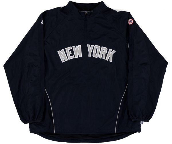 2010 C.C. Sabathia Game Worn New York Yankees Jacket 3XL Steiner Sports COA