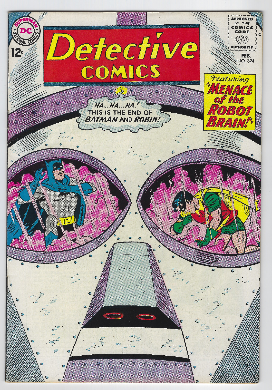 DETECTIVE COMICS # 324 - VF/NM -BATMAN-MENACE OF THE ROBOT BRAIN-MANHUNTER MARS