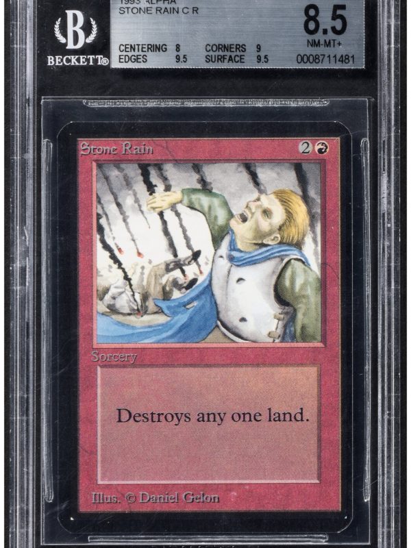 Magic: The Gathering Stone Rain Limited Edition (Alpha) BGS 8.5 NM-MT+