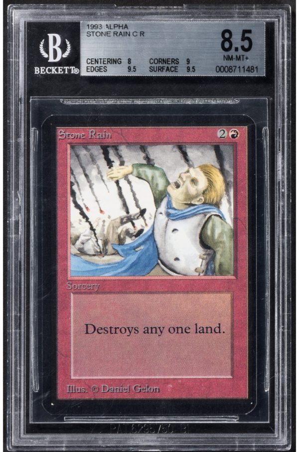Magic: The Gathering Stone Rain Limited Edition (Alpha) BGS 8.5 NM-MT+