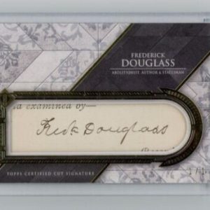 FREDERICK DOUGLAS 2024 TOPPS TRANSCENDENT CUT SIGNATURES AUTO 1/1 From 1800's