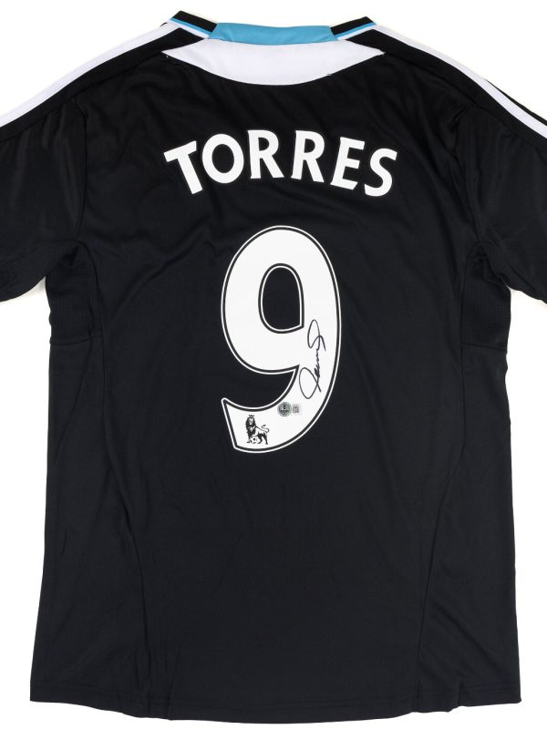 Fernando Torres Signed Chelsea FC Away Soccer Jersey #9 with Beckett Holo COA