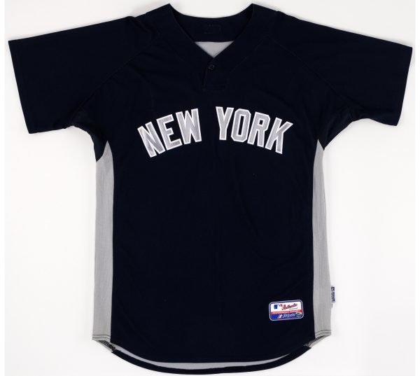 2009 Robinson Cano Worn New York Yankees Batting Practice Jersey Steiner COA