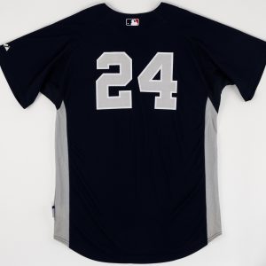 2009 Robinson Cano Worn New York Yankees Batting Practice Jersey Steiner COA