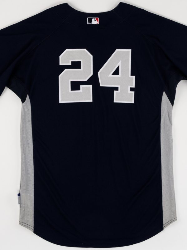 2009 Robinson Cano Worn New York Yankees Batting Practice Jersey Steiner COA
