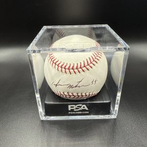 HIDEKI MATSUI AUTOGRAPHED MLB BASEBALL YANKEES PSA AUTHETICATION
