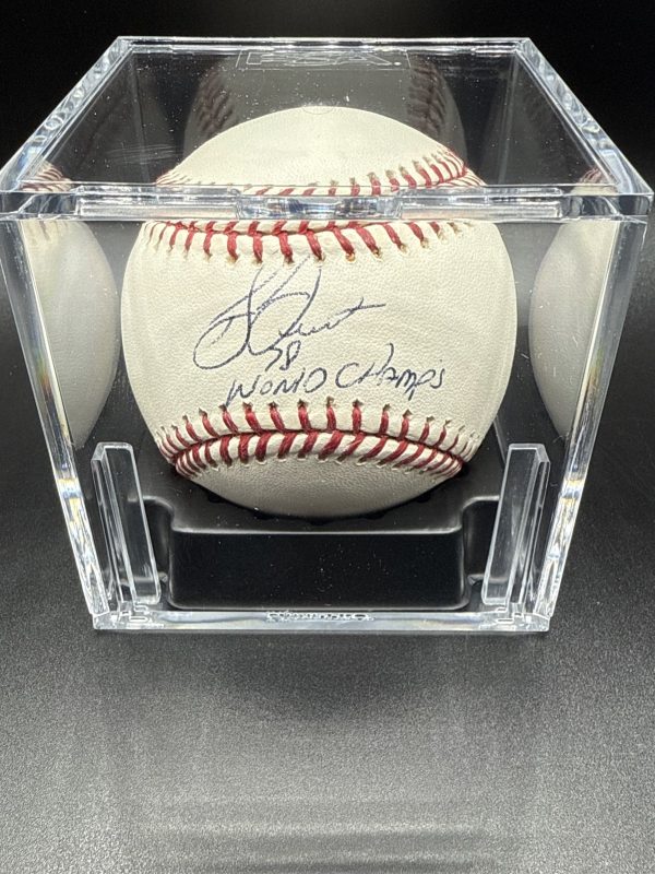Bucky Dent Inscribed 78 World Champs Signed OMLB Baseball Autograph Auto PSA/DNA