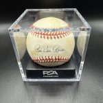 PEE WEE REESE SIGNED AUTOGRAPHED BASEBALL Dodgers PSA/LOA RARE