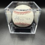 Jim Leyritz Signed OFFICIAL MLB Baseball Inscribed 17+13 “The King” PSA