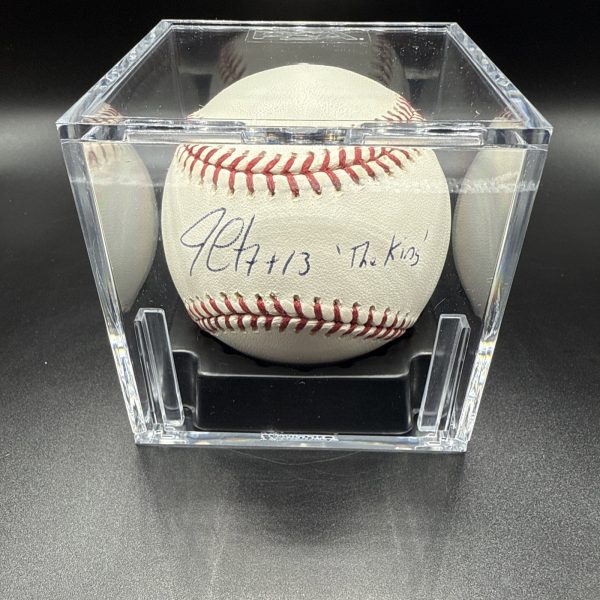 Jim Leyritz Signed OFFICIAL MLB Baseball Inscribed 17+13 “The King” PSA