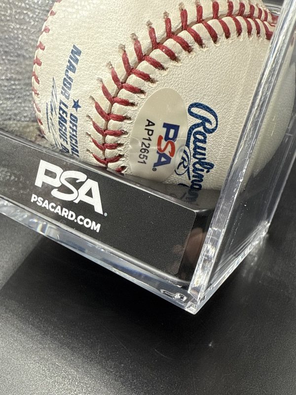 Jim Leyritz Signed OFFICIAL MLB Baseball Inscribed 17+13 “The King” PSA