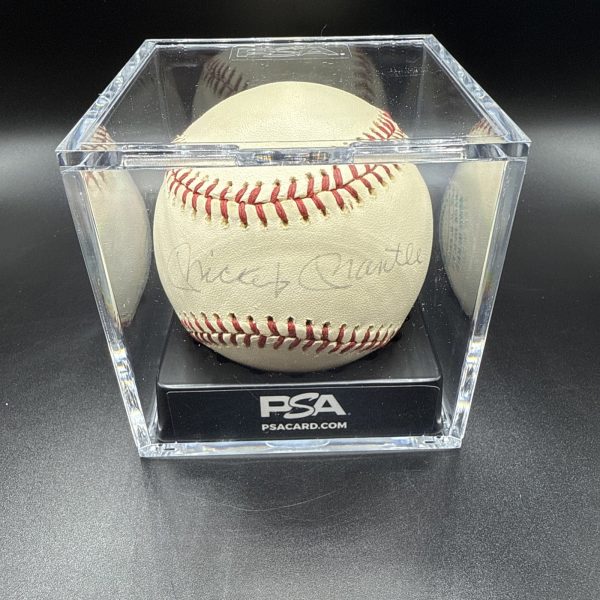 Mickey Mantle Whitey Ford HOF NY Yankees Signed OAL Baseball PSA/DNA AUTO LOA