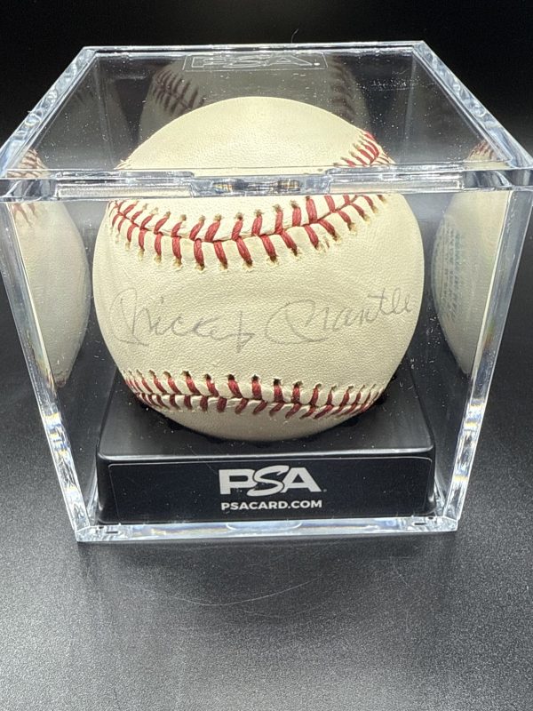 Mickey Mantle Whitey Ford HOF NY Yankees Signed OAL Baseball PSA/DNA AUTO LOA