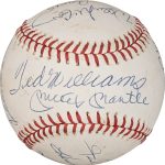 500 Home Run Club Multi Signed by 11 OAL Baseball Mickey Mantle PSA & Beckett
