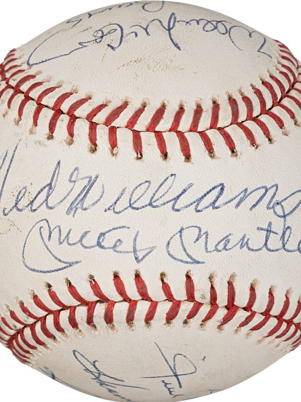 500 Home Run Club Multi Signed by 11 OAL Baseball Mickey Mantle PSA & Beckett