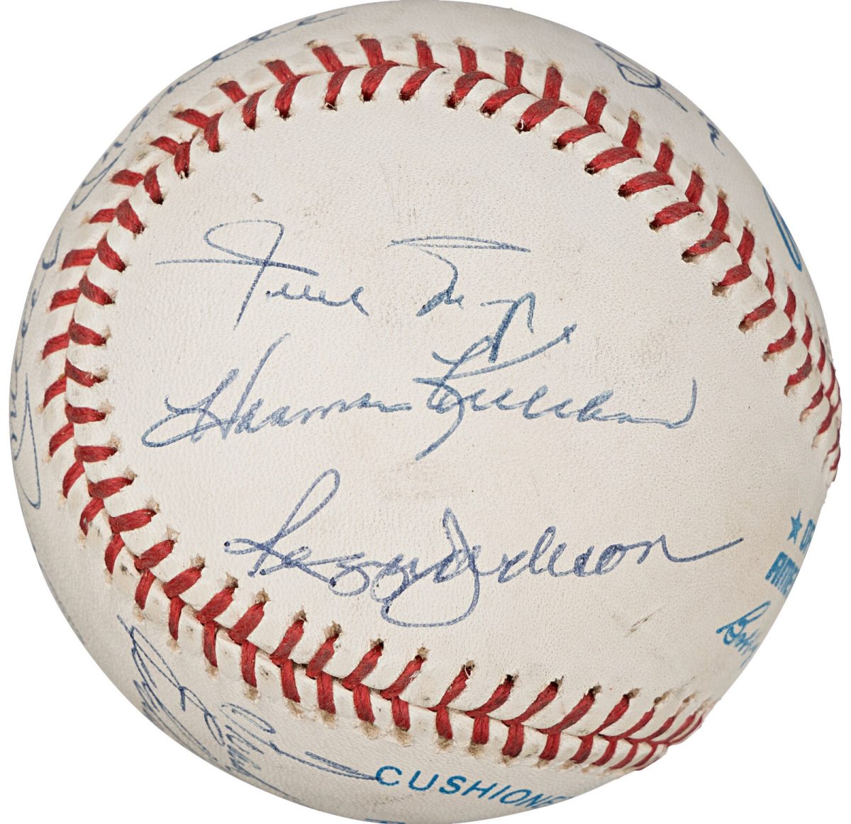 500 Home Run Club Multi Signed by 11 OAL Baseball Mickey Mantle PSA & Beckett