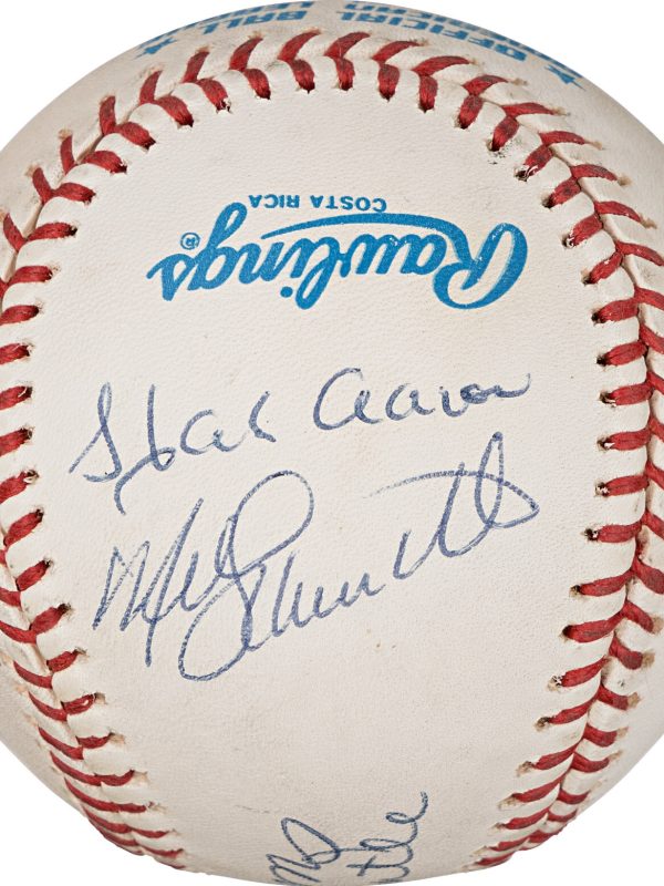500 Home Run Club Multi Signed by 11 OAL Baseball Mickey Mantle PSA & Beckett