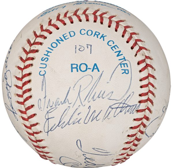 500 Home Run Club Multi Signed by 11 OAL Baseball Mickey Mantle PSA & Beckett
