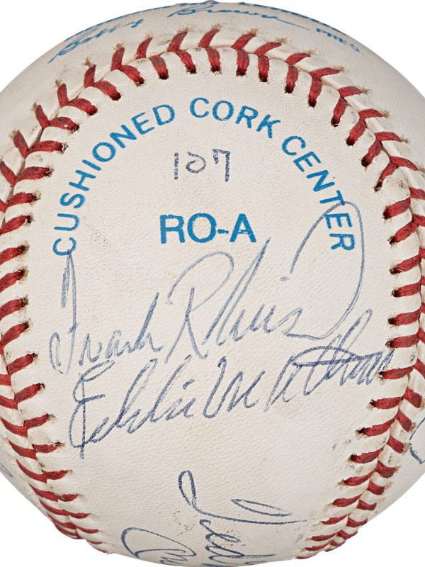 500 Home Run Club Multi Signed by 11 OAL Baseball Mickey Mantle PSA & Beckett