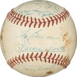 Mickey Mantle 1960 New York Yankees AL Champs Team Signed Baseball PSA DNA COA