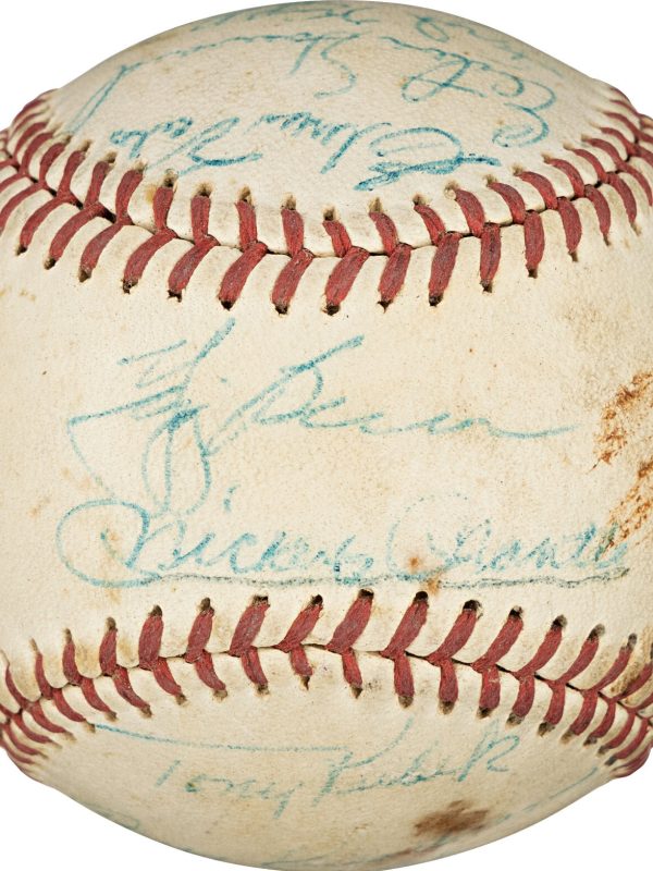 Mickey Mantle 1960 New York Yankees AL Champs Team Signed Baseball PSA DNA COA