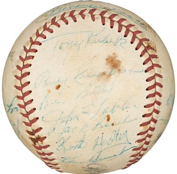 Mickey Mantle 1960 New York Yankees AL Champs Team Signed Baseball PSA DNA COA