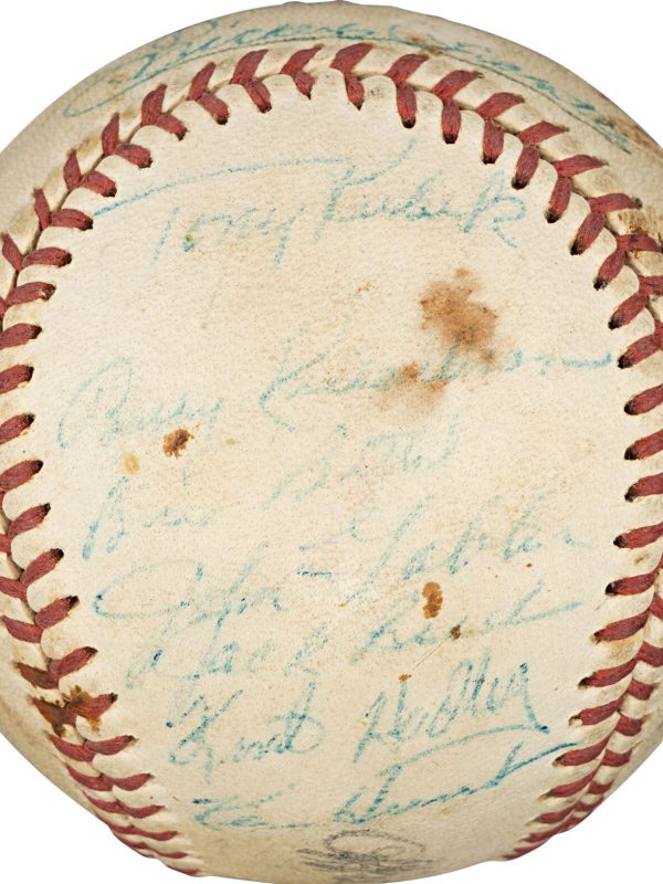 Mickey Mantle 1960 New York Yankees AL Champs Team Signed Baseball PSA DNA COA